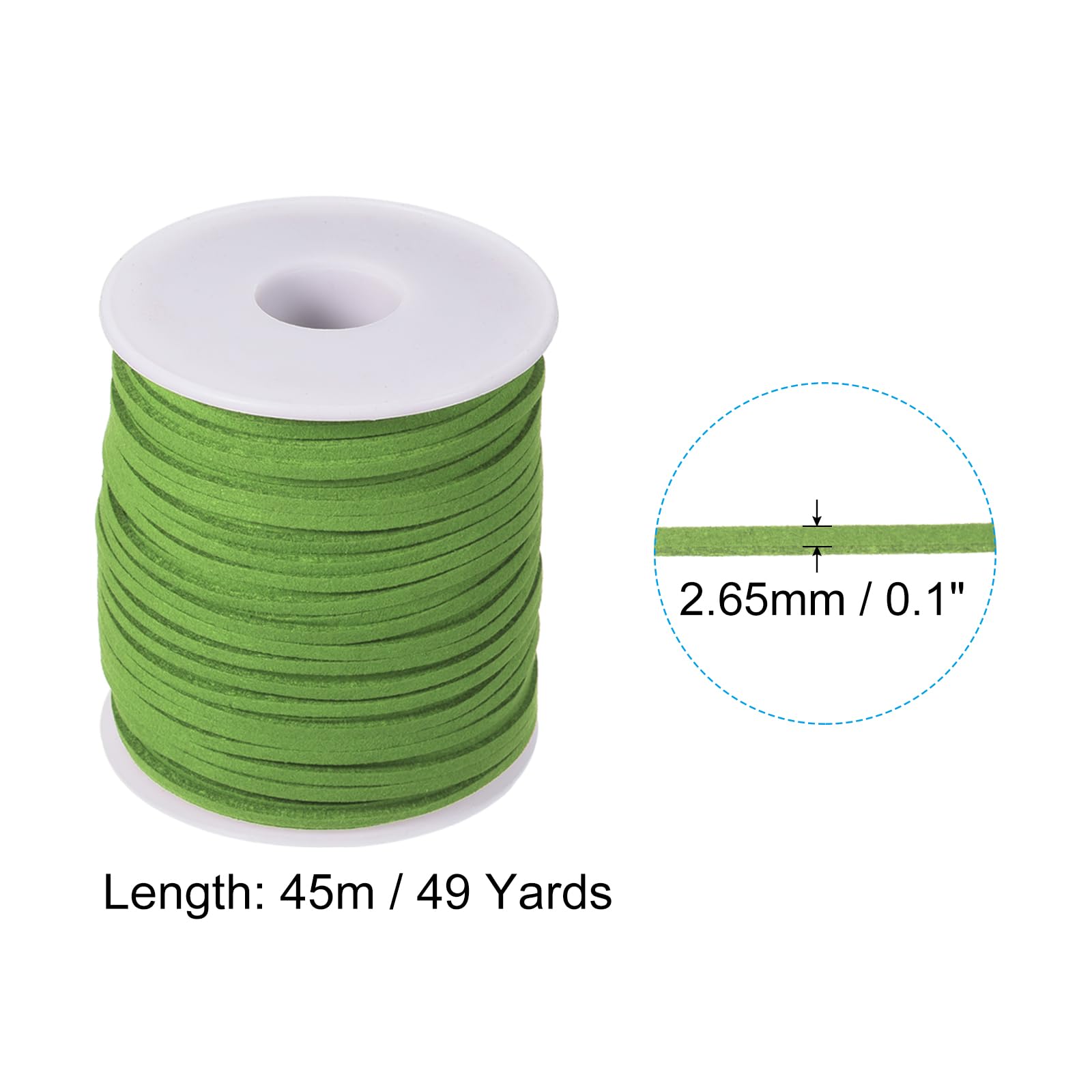 PATIKIL 0.1" x 49 Yards Suede Lace Cord - Image 2