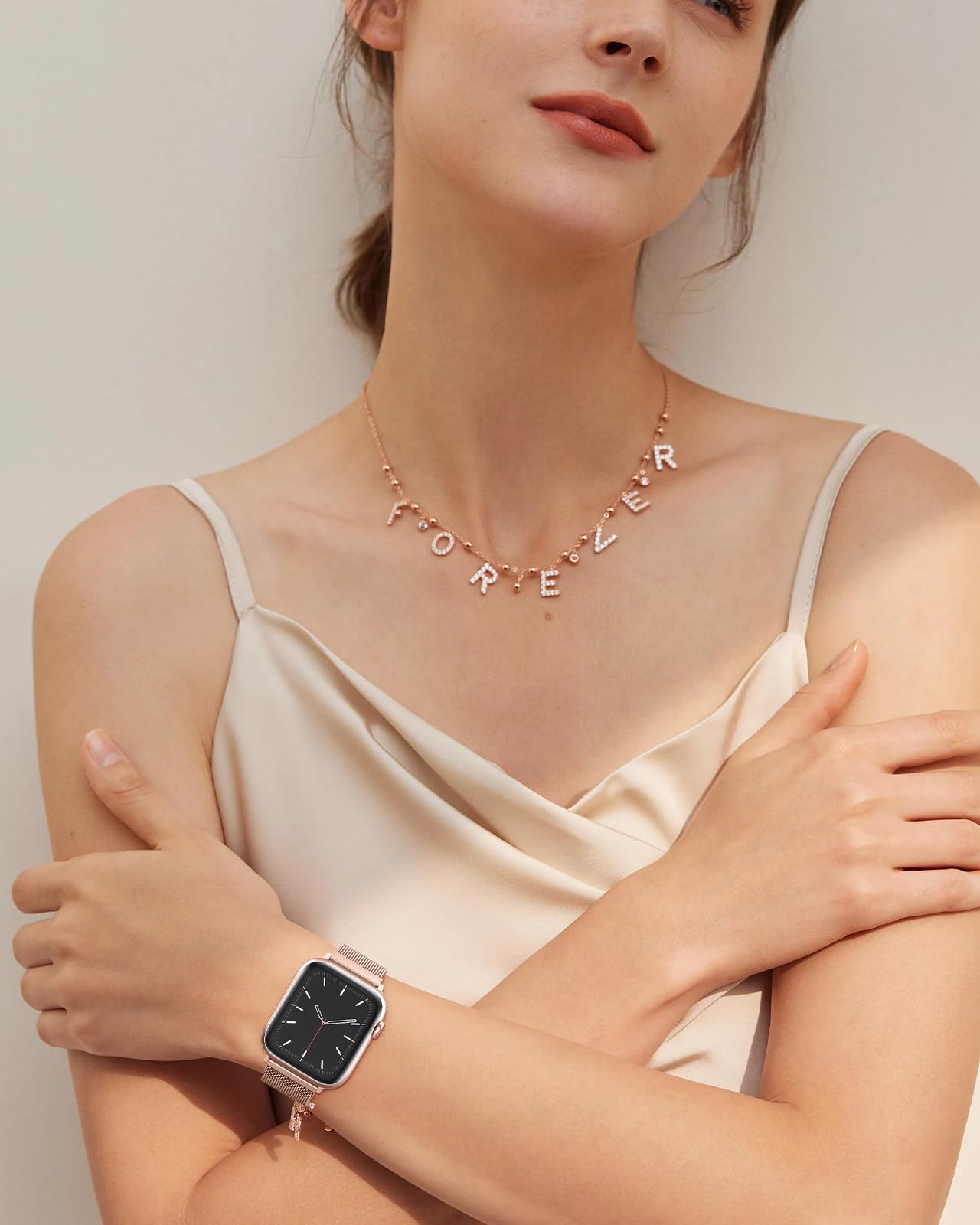 OULUOQI Cinturino di ricambio compatibile con cinturino Apple Watch 40mm 42mm(Series 10 &11) 41mm 38mm, bracciali milanesi in acciaio inossidabile per iWatch serie 11 10 9 8 7 6 5 4 3 SE3/2/1