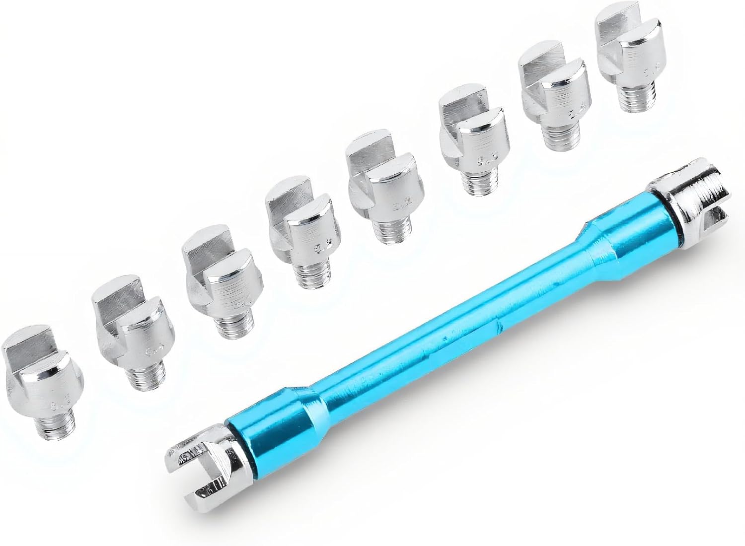 Motorcycle Spoke Wrench Set 10 Piece Dirt Bike Spoke Wrench Tool Kit with Storage Box (for XR CRF KLX TTR 50 70 110 250) dirt bike spoke wrench spoke wrench Attrezzi