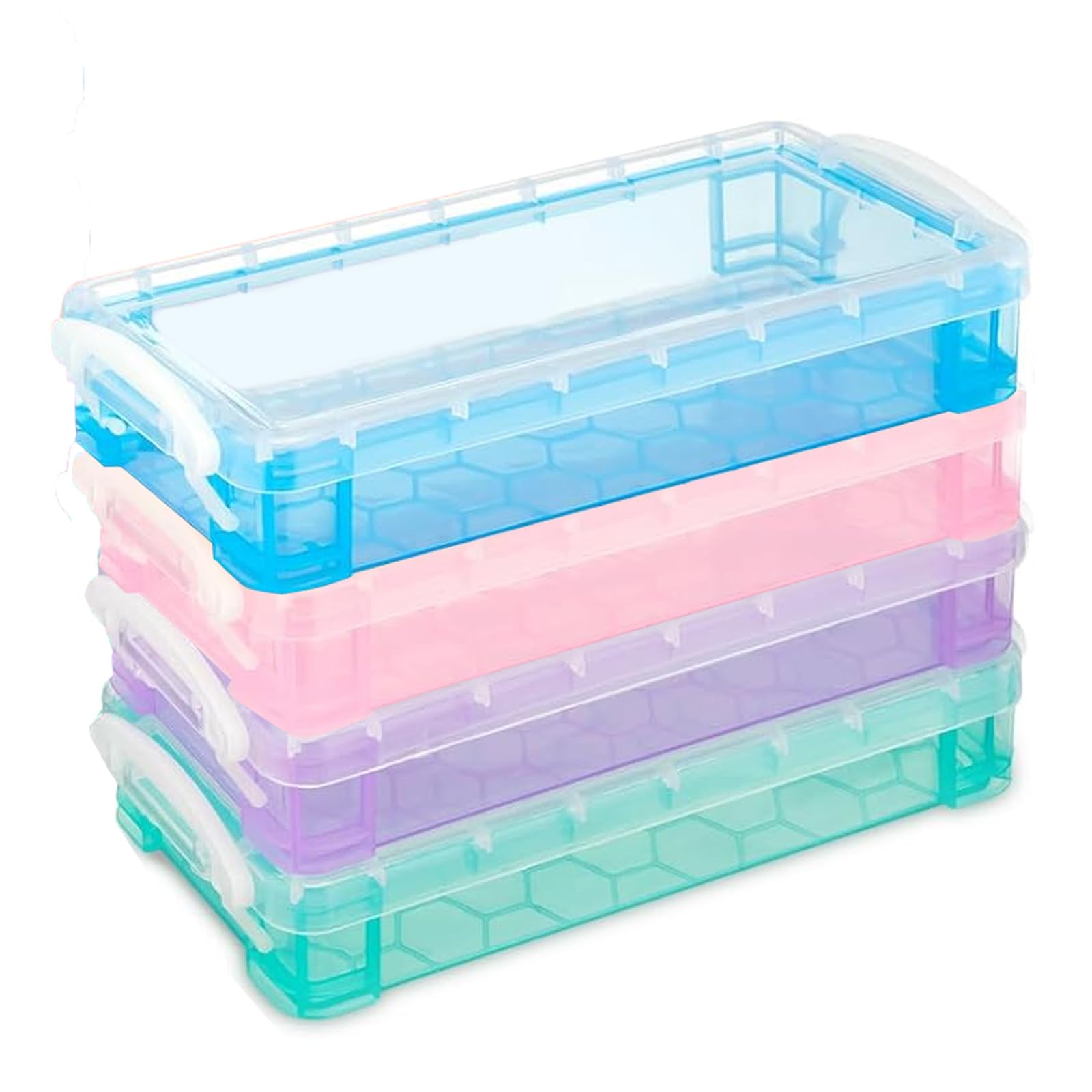 Set 10 Astucci Tubolari Per Penne | Contenitori In Plastica Trasparente | 2,1x15,1 Cm | Per Ufficio E Scuola