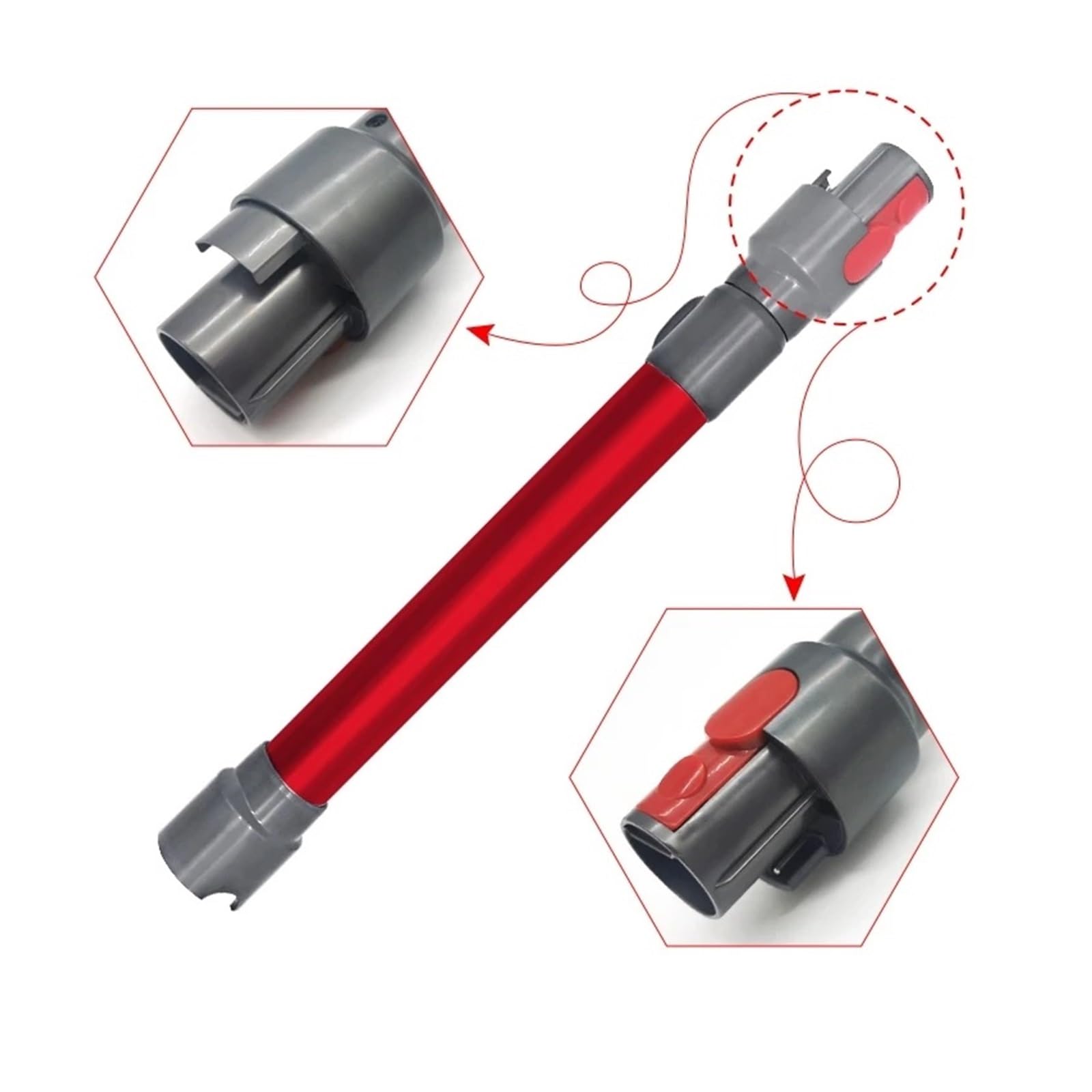 Asta Di Prolunga, Compatibile Con Dyson, V7 V8 V10 V11 V15, Accessori For Aspirapolvere Con Tubo Dritto Telescopico