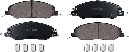 Miniatura 9 de Detroit Axle - Kit de freno delantero para 2011 2012 2013 2014 Ford Mustang Base de repuesto Rotores de freno de disco de cerámica Pastillas de