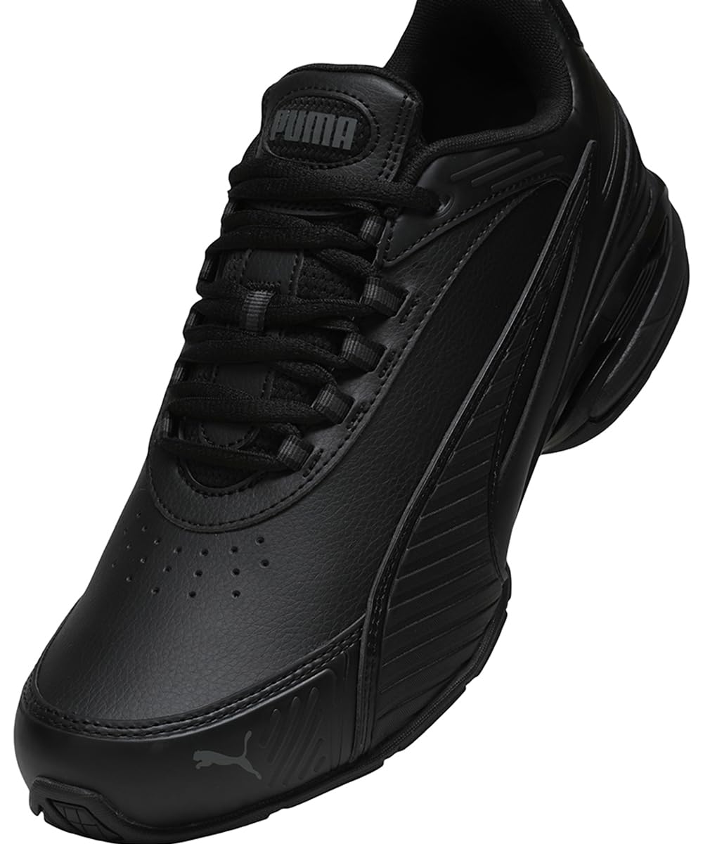 PUMA Magnetic SL (31243303) męskie sneakersy czarne, sznurowane, wygodne, ze sztucznej skóry, do uprawiania sportu, na co dzień, klasyczne, minimalistyczne