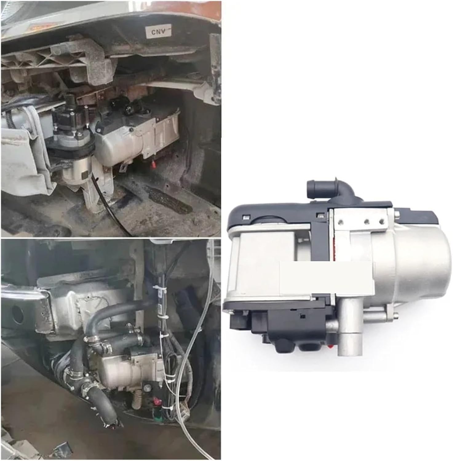 5KW 12V 24V Parking Water Heating Fuel Preheater 2 Mode Diesel/Gasoline Remote Control LCD Monitor Car Heater for Motor Truck(5KW 24V Diesel)