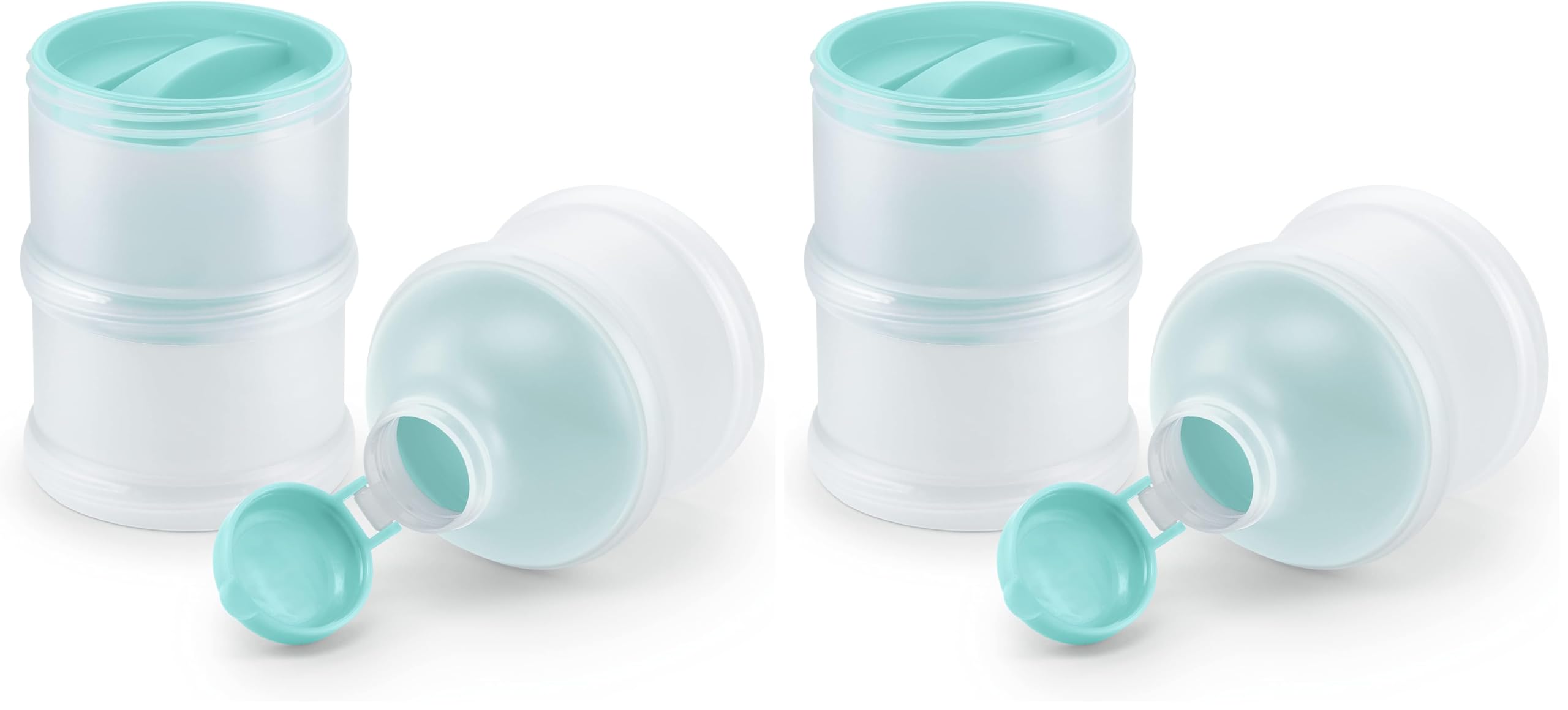 NUK Milchpulver-Portionierer | BPA-frei, 3 Stück (2er Pack) | petrol Farbe