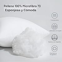 Vista 2 de MIULEE - Relleno de almohada premium, funda de almohada rectangular hipoalergénica para cojines decorativos, para sofá, sillón, cama, 12 x 20