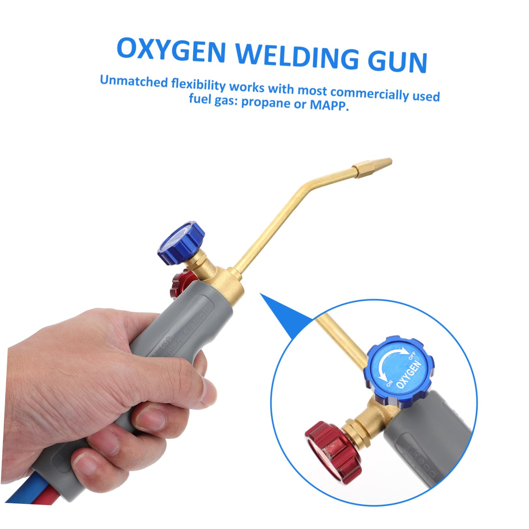 POPETPOP Antorcha de Soldadura de Oxígeno y Propano Ligera Cobre para Precisión, Adecuado para Soldar en Talleres y Trabajos Detallados