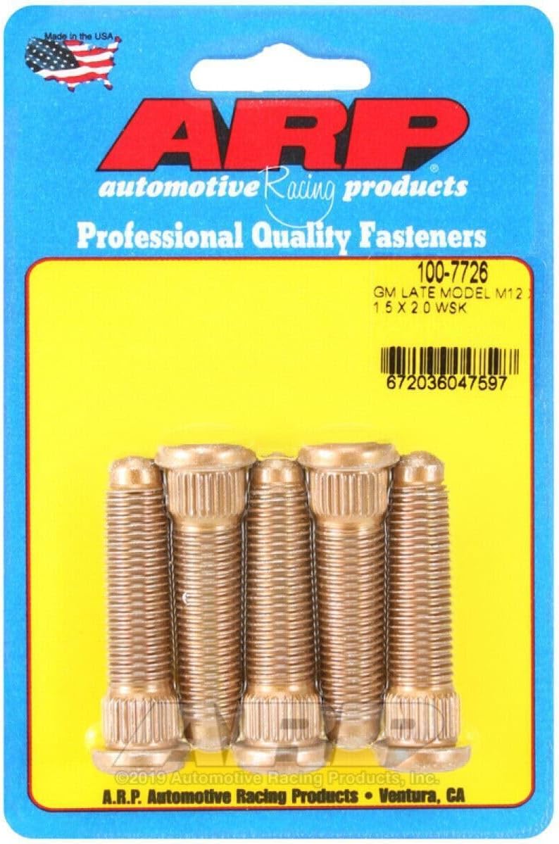ARP 100-7726 Wheel Stud Kit (GM Late Model M12 X 1.5 X 2.0 Wheel Stud)