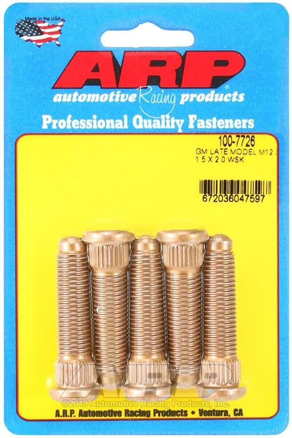 ARP 100-7726 Wheel Stud Kit (GM Late Model M12 X 1.5 X 2.0 Wheel Stud) by ARP - Used condition - US$35.19