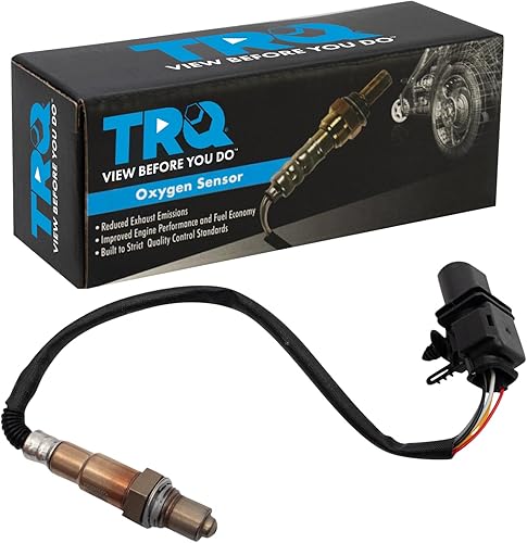 Vista 176 de TRQ Sensor de Oxígeno O2 de 4 Hilos de Banda Estrecha Compatible con VW Atlas 2.0L 2018-21, VW GTI 2.0L 2016-18, Audi A3 Quattro 2.0L 2015-18, VW