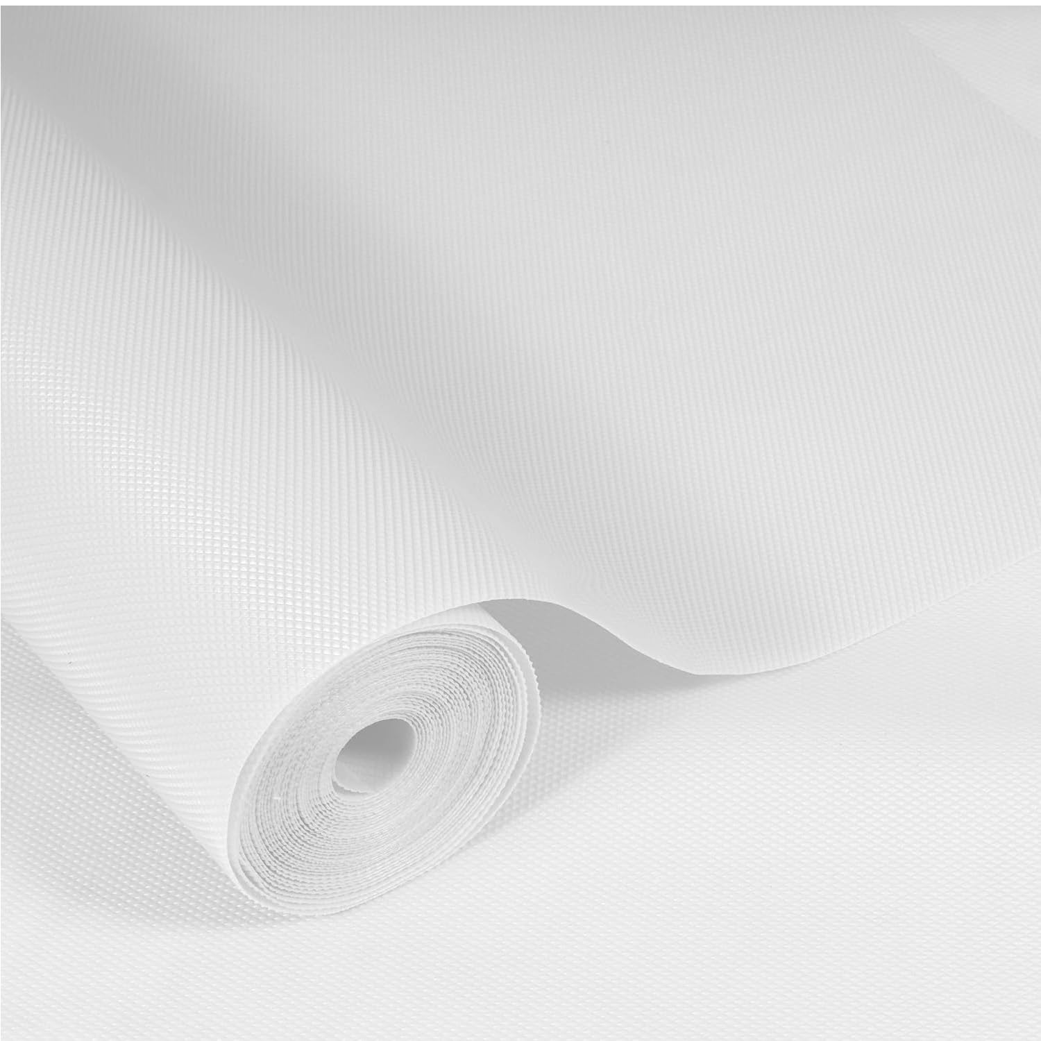 Trendy Home Anti-Slip Mat 60 cm x 20 m for Drawers, Fridge & Shelf Liners | Diamond Pattern, Non-Slip, Food Grade EVA, Washable Kitchen Mat, White