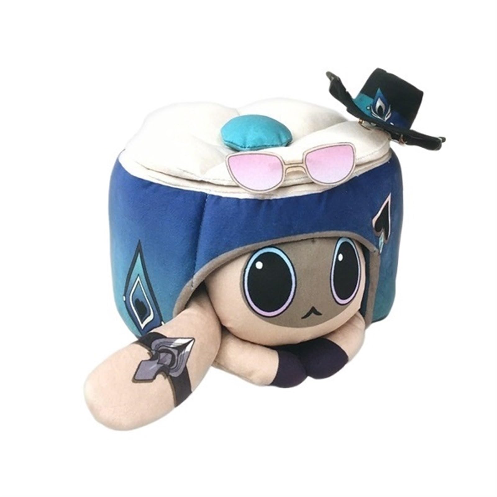 TOPLITHE Star Rail Plush, Firefly Silver Wolf Sparkle Dan Heng Blade Kafka Clara Plushie Figure Doll Anime Collection for Fans Gifts(Aventurine,16CM/6IN) โ image 1