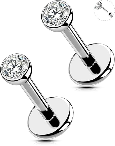 Threadless Stud Earrings ♡ ⋆。˚