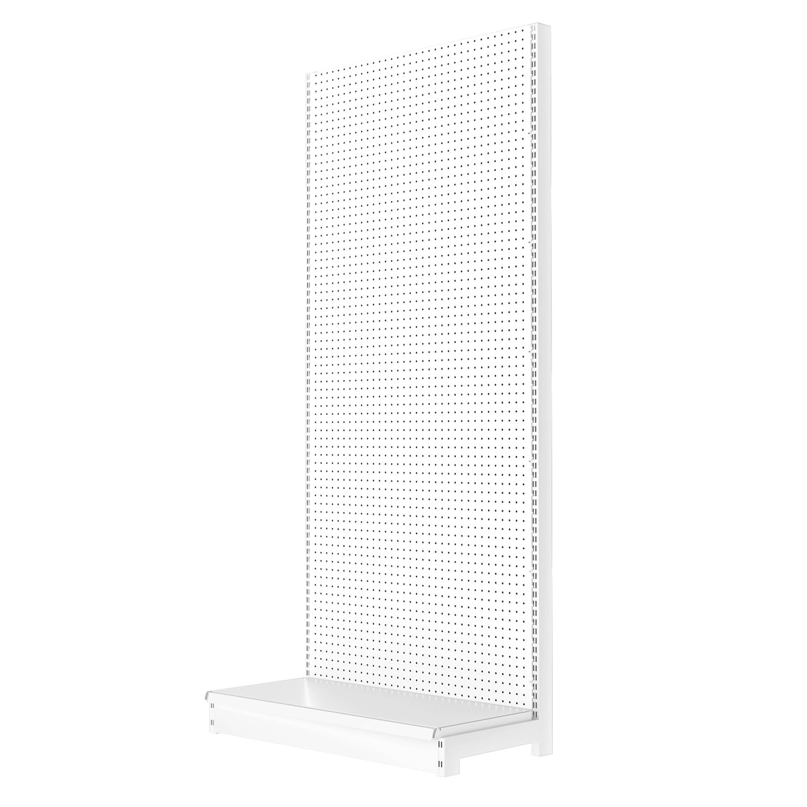 Organiseur d'outils de garage, support de rangement pour panneaux perforés, atelier et abri de jardin, étagère de présentation pour boîte à outils, organiseur blanc durable pour une organisa