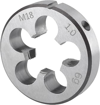 Burkit Metric M18 X 1 Round Threading Die, M18 x 1.0 Machine Thread Die Right Hand
