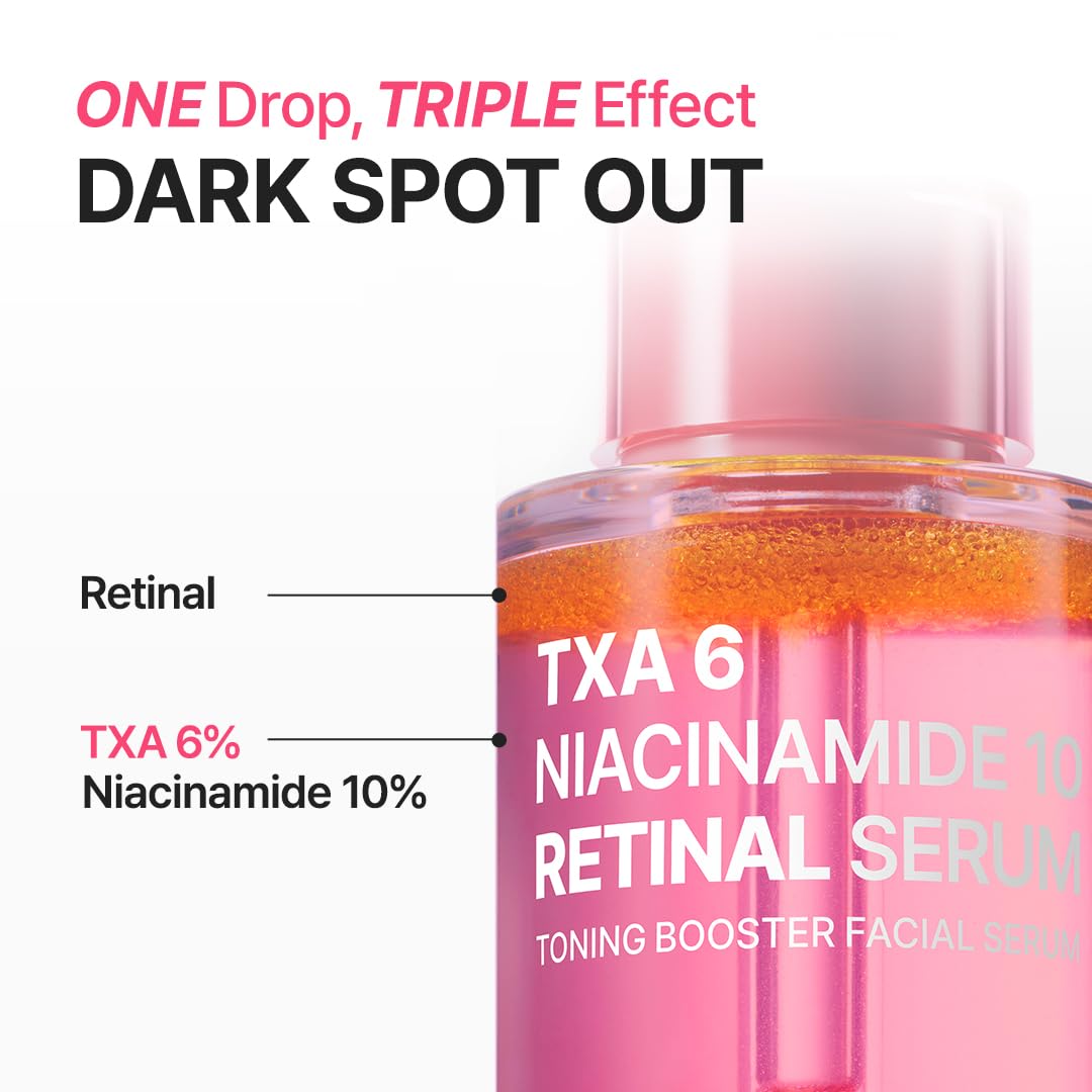 PURITO TXA 6% Niacinamide 10 Retinal Facial Serum, for Dark Spots Post-Acne Marks, Uneven Tone & Hyperpigmentation - Image 3