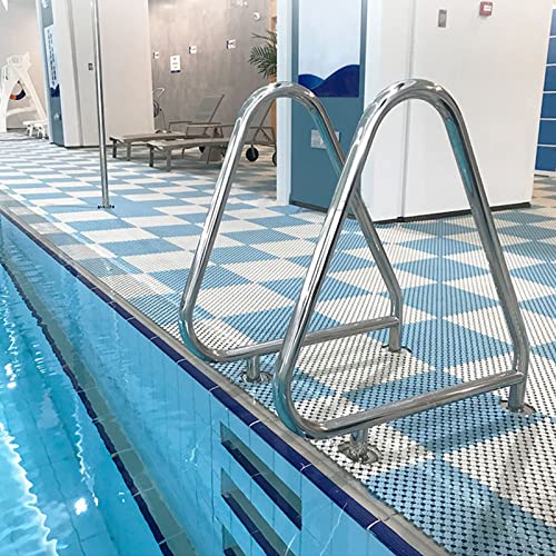 Barandal para piscina de acero inoxidable 90x81 cm miniatura 3