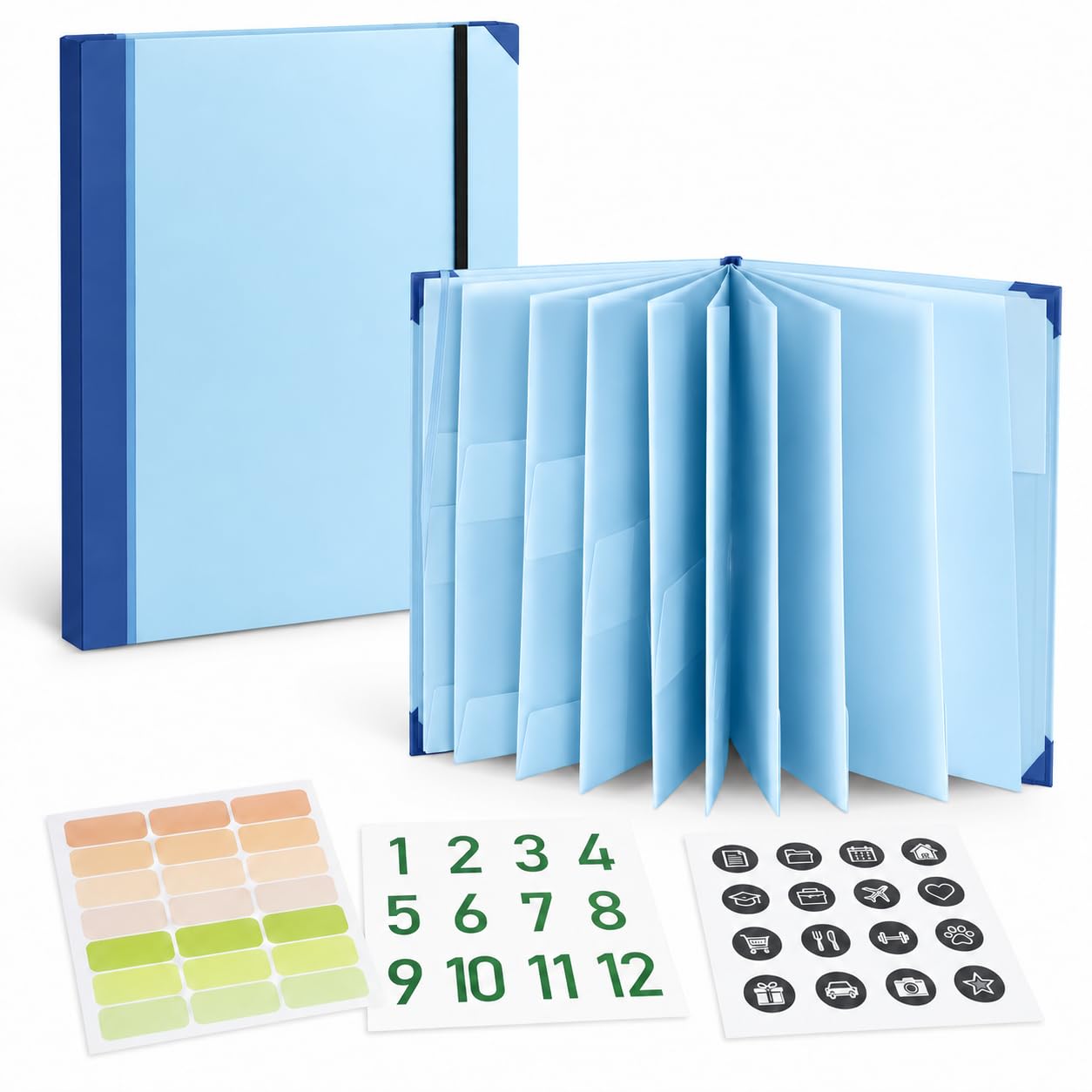 Important Document Organizer, If I Die Binder UK in Case I Go Missing Binder, Life Book Document Organiser, Life Book Document Organiser with Sticker Protective File Storage for Work Office School