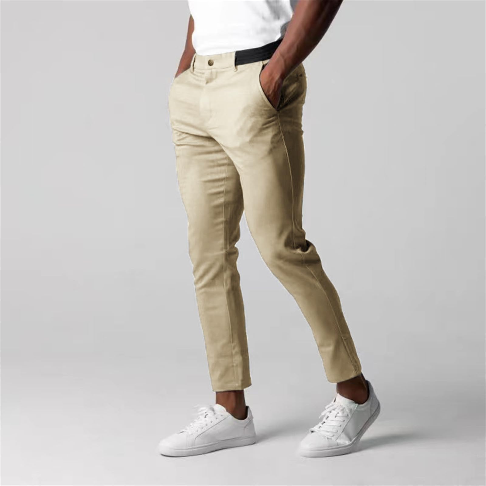 SOOUICKER Chino Hose Herren Stretch Business Anzughose Herren Slim Fit Elegant Chino Hose Herren Anzug Comfort Fit Hosen Herren Chino Stretch Anzughose Herren Chino Chino Hose Herren Tapered