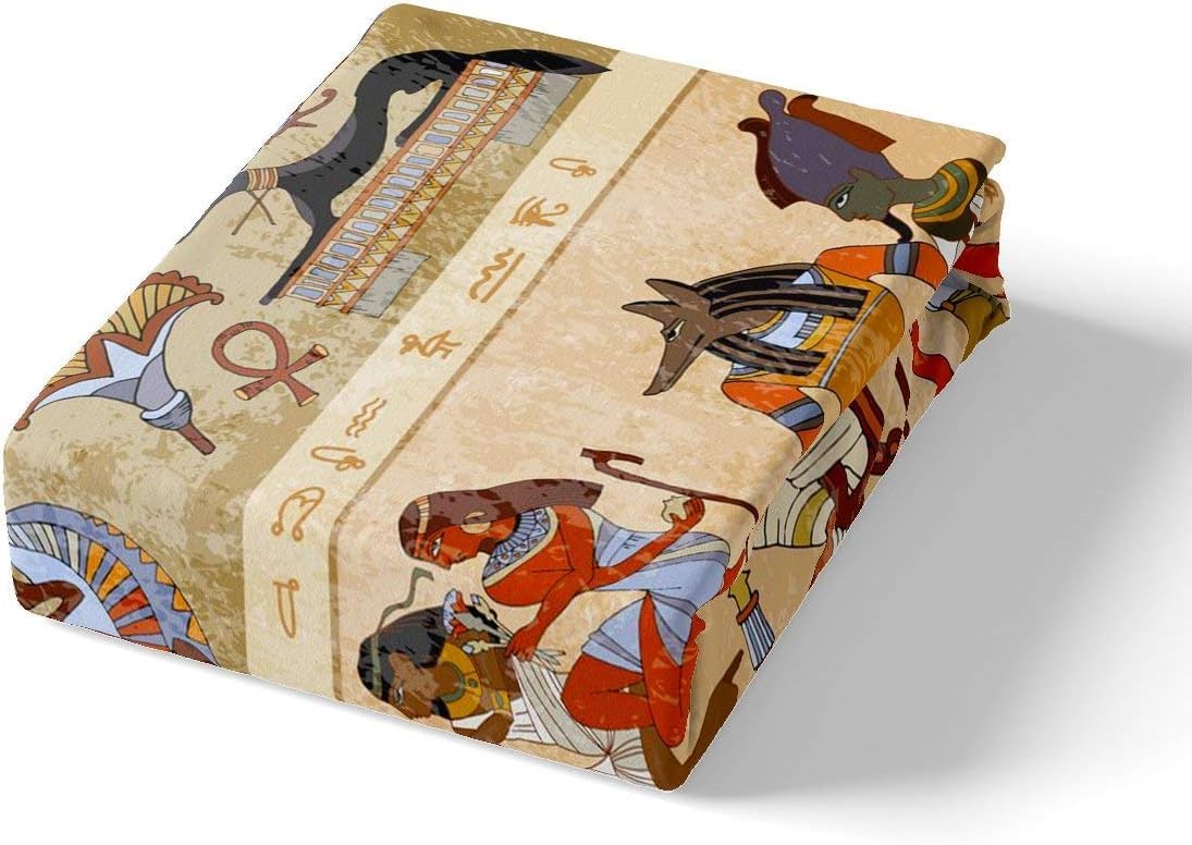 Antico Egitto Set di biancheria da letto 220x240cm Tribù Set di biancheria per bambini e adulti Cultura egiziana Parure da letto Stile egiziano Set di biancheria da letto Decorazione per la