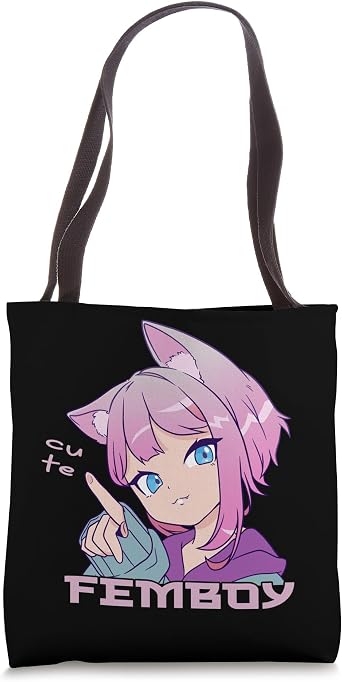 Femboy Anime Neko Femboy Anime Cute Femboy Tote Bag