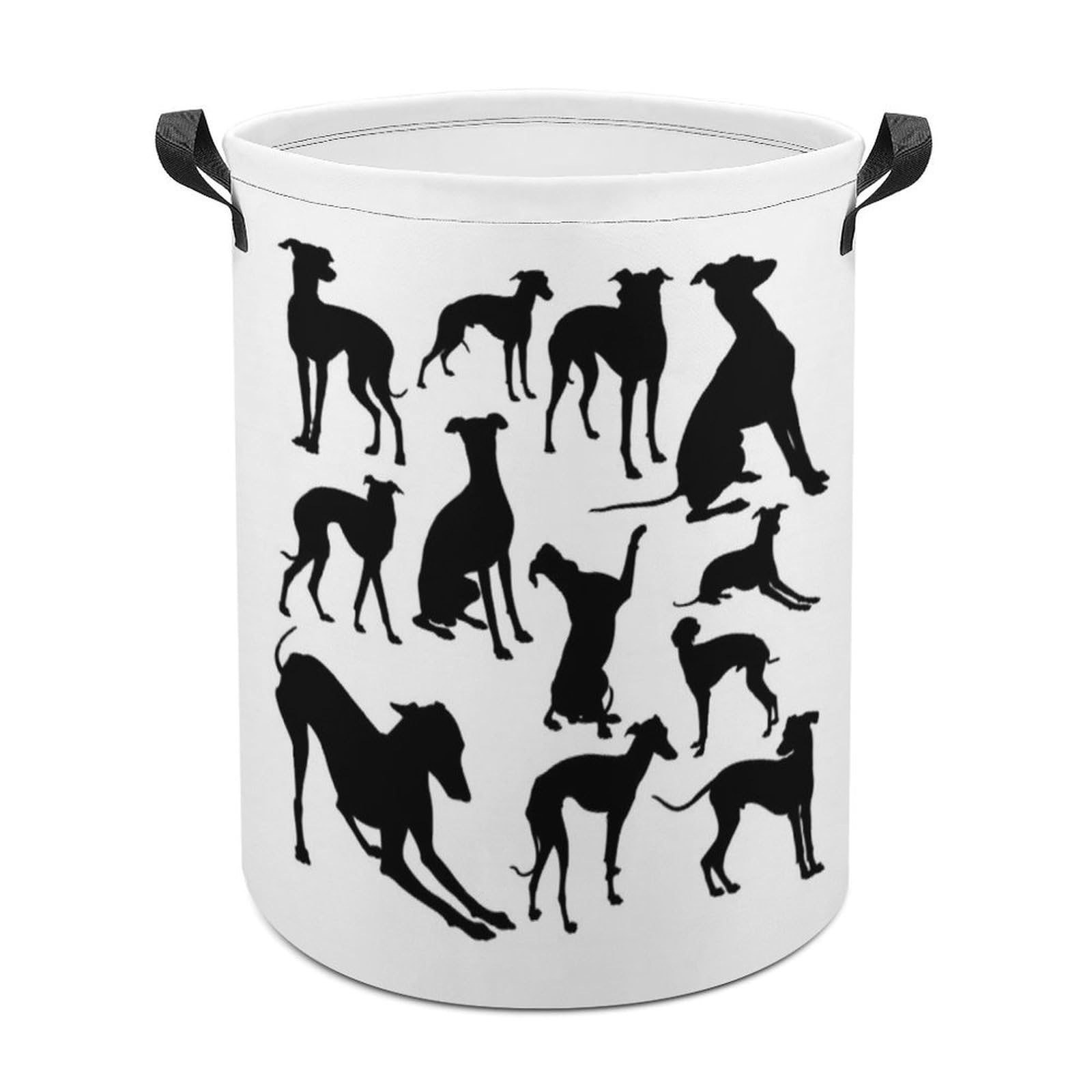 MHYRAC Laundry Hamper, Italian Greyhound Dog Laundry Basket, Washing Basket with Handle