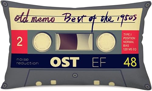 Fundas de almohada decorativas vintage de 12 x 20 pulgadas, funda de cojín de lino y algodón para el hogar, sofá cama