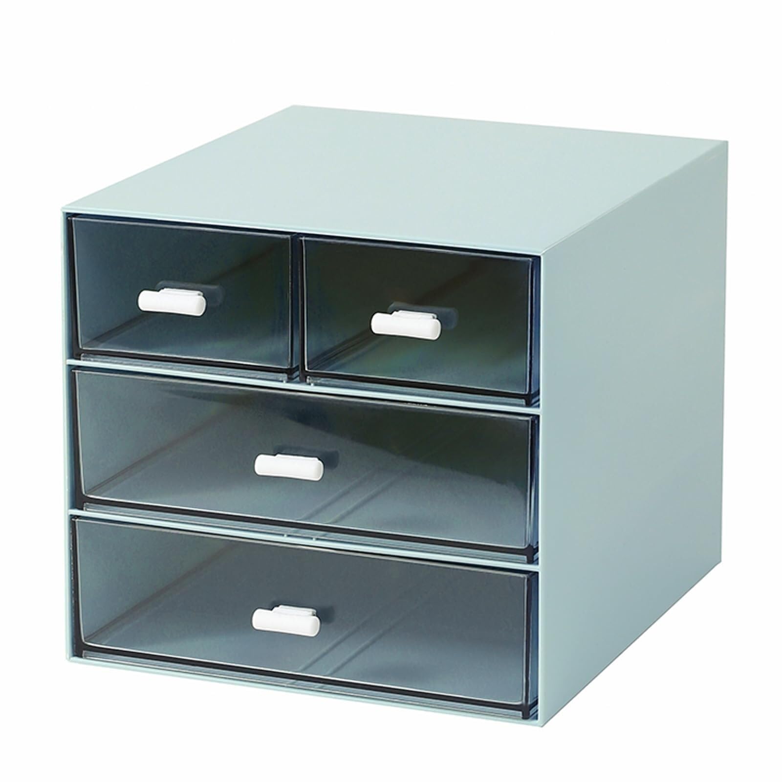 DANNMPX Nail Polish Cosmetic Storage Box Desktop Bathroom Rack Supplies Organizer(Blue)