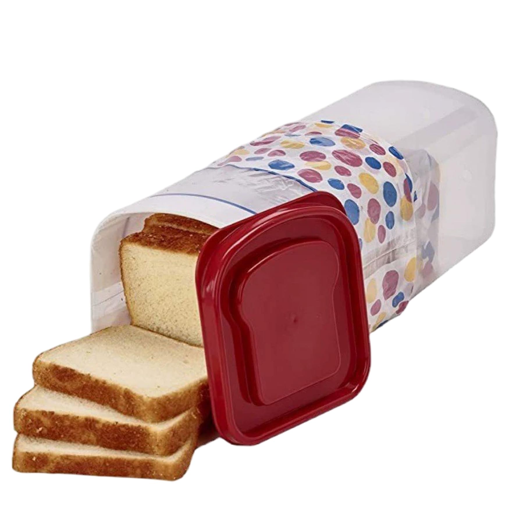 CAKEEYUM Bread Box Airtight 13.4x5.1x5.1in – Reusable Bread Keeper with Clear Lid – Sandwich Container for Home Kitchen Counter – Keeps Fresh Longer