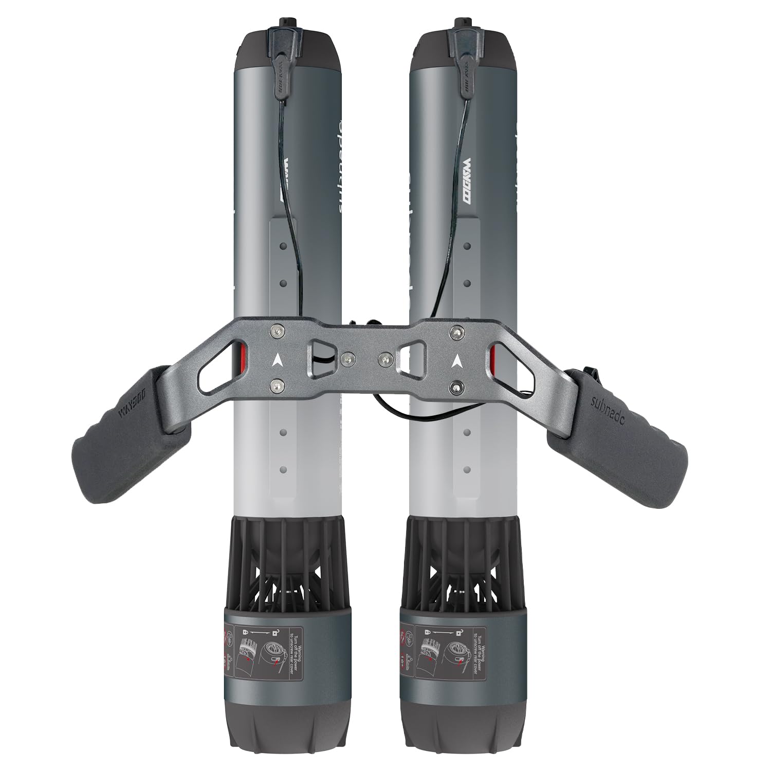 Waydoo Subnado Plus Unterwasser-Scooter Doppelpack mit Twin-Engine-Halterung