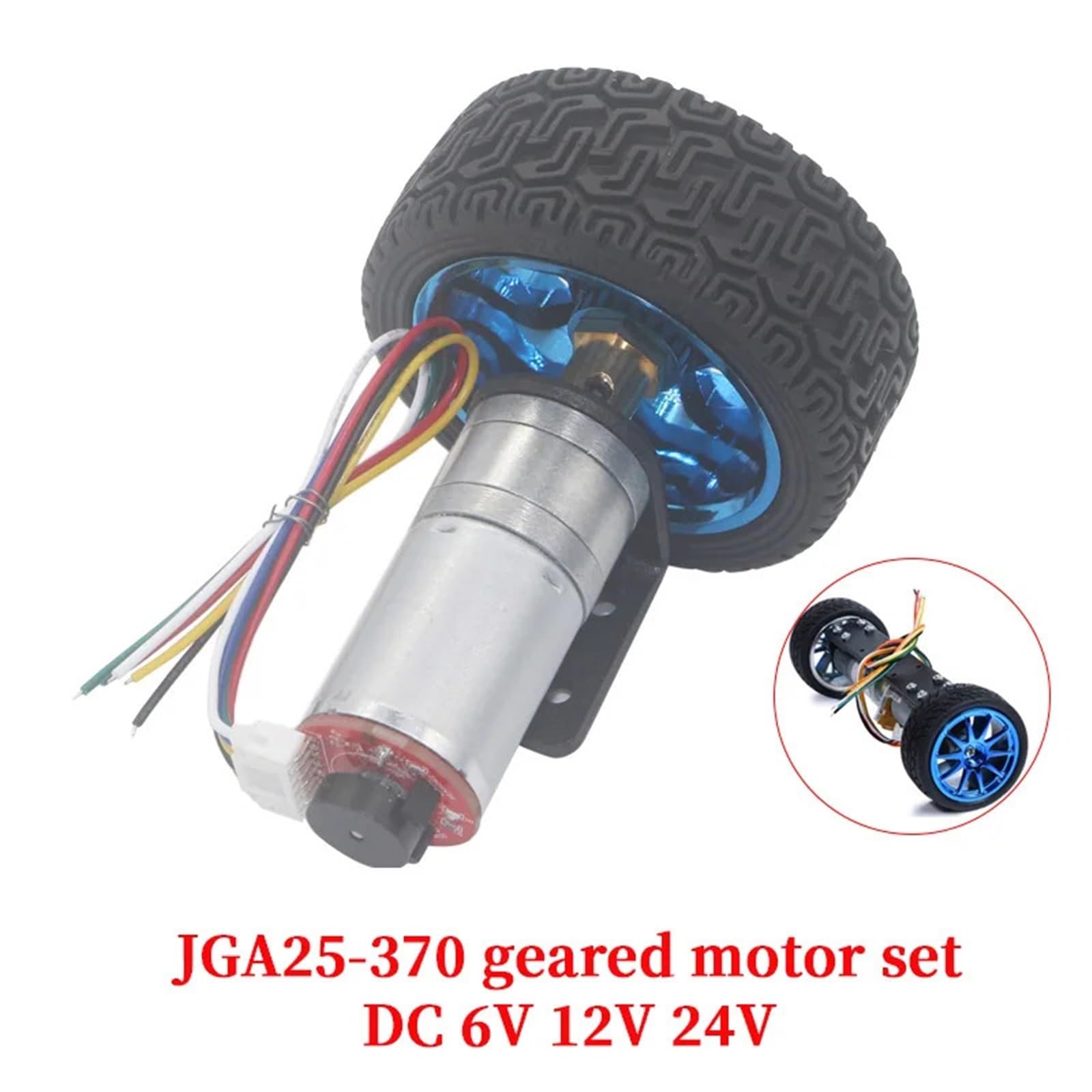 JGA25-370 DC 6 V 12 V 24 V motoréducteur encodeur vitesse mesure code disque haute puissance grand couple équilibre chariot moteur