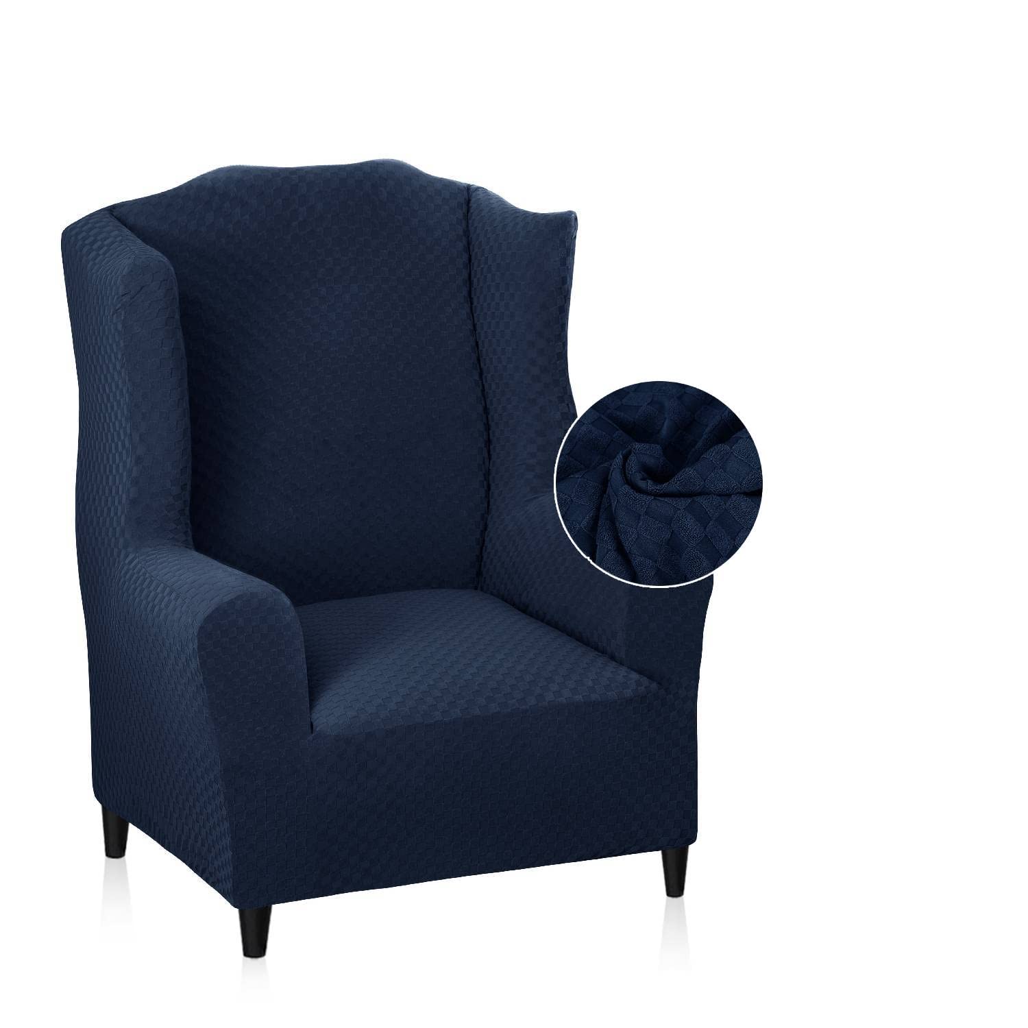 MAXIJIN Newest Jacquard Wingback Chair Cover