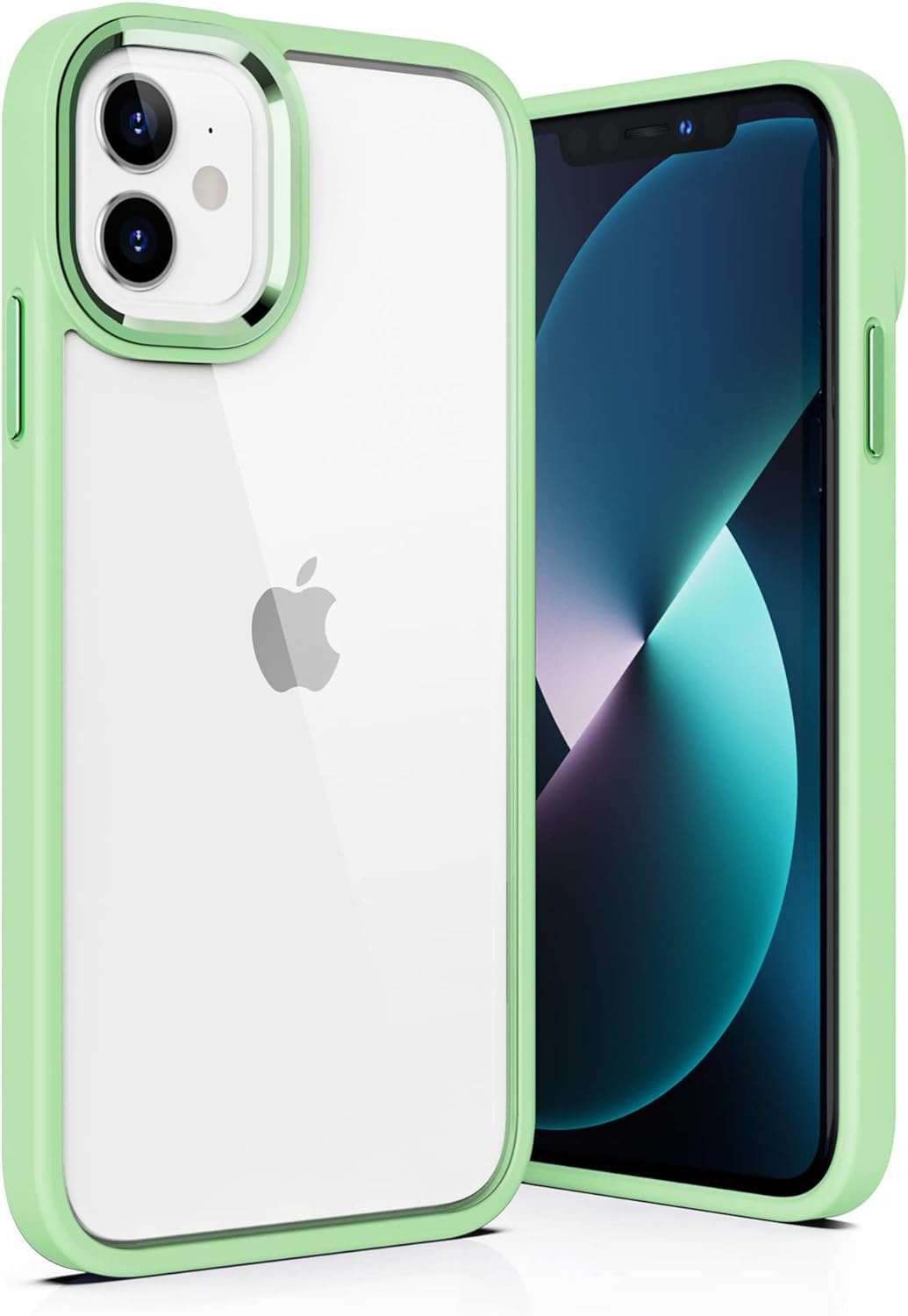 ULAK Compatible with iPhone 11 Case Clear with Color Border