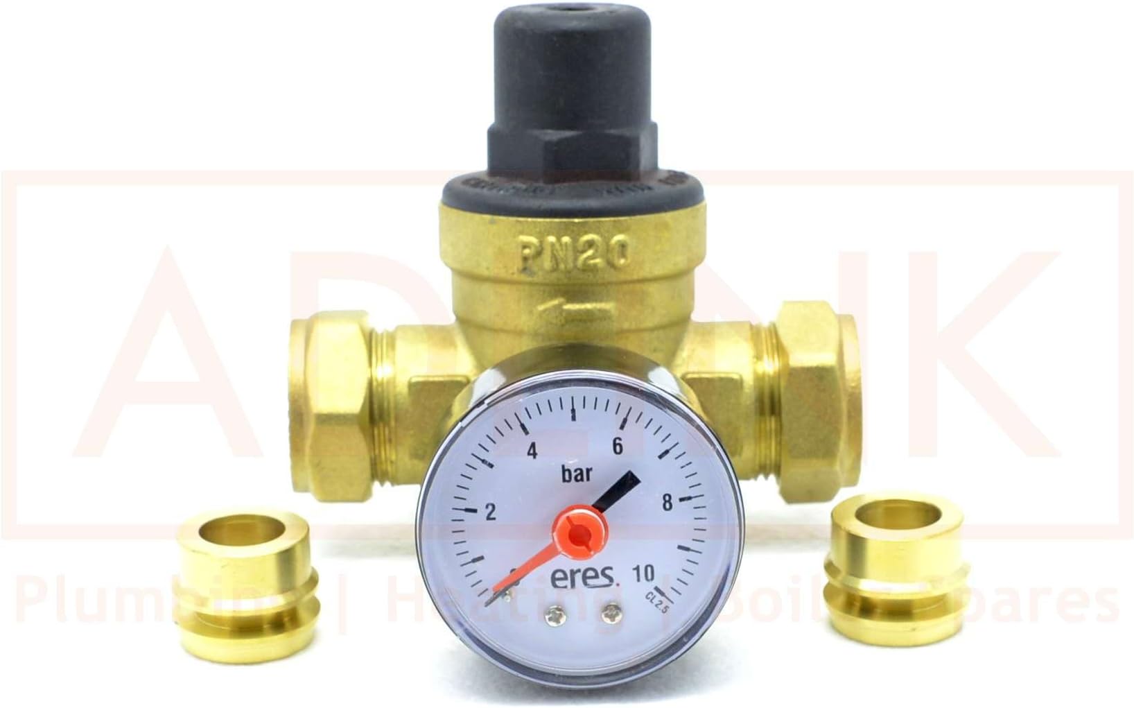 Altecnic 15mm and 22mm Pressure Reducing Valve 3 bar with Gauge