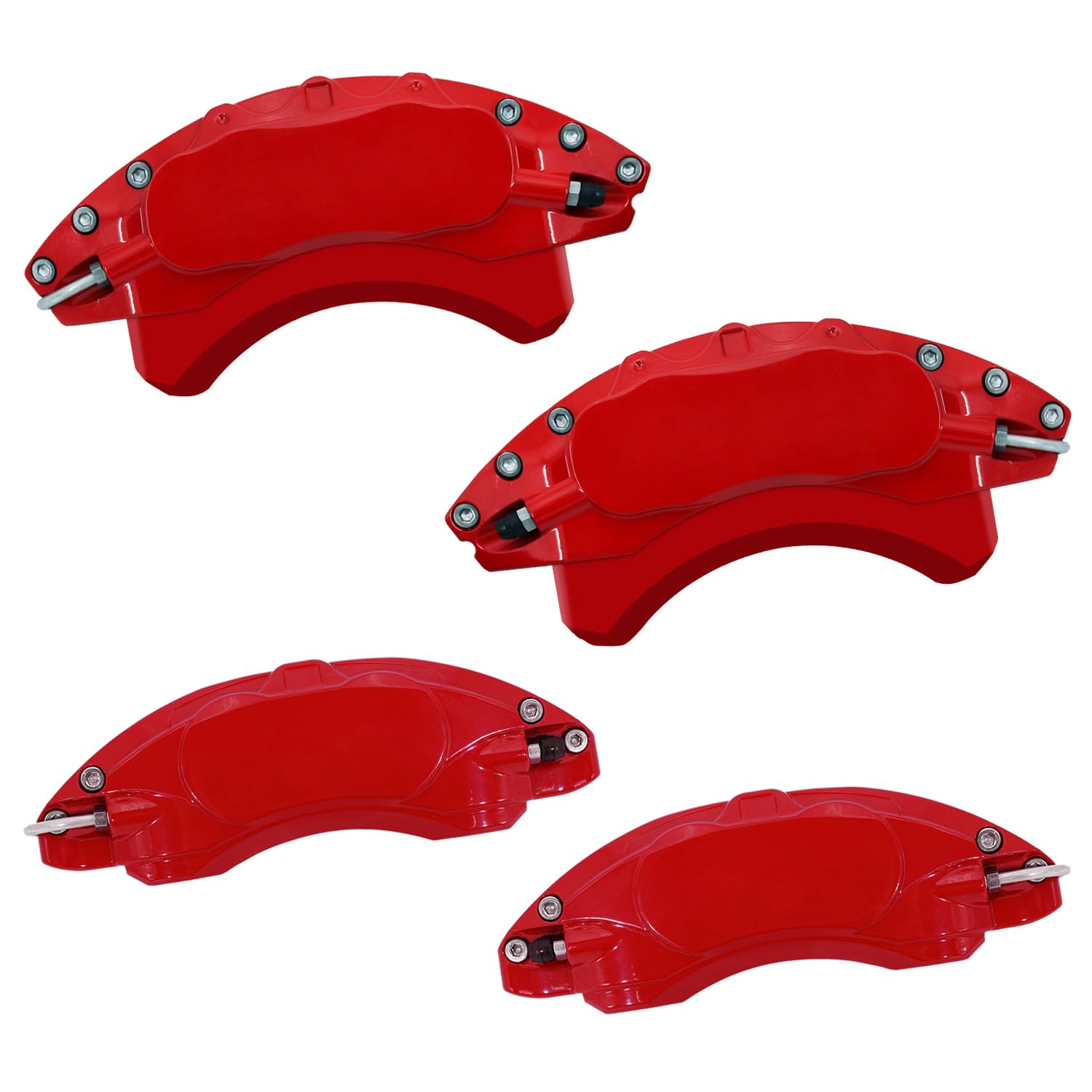 AOOA Caliper Covers Red Aluminum Brake Caliper Covers Fit for Subaru Forester 2019-2024,Outback 2020-2025,Legacy 2020-2024（front and rear）