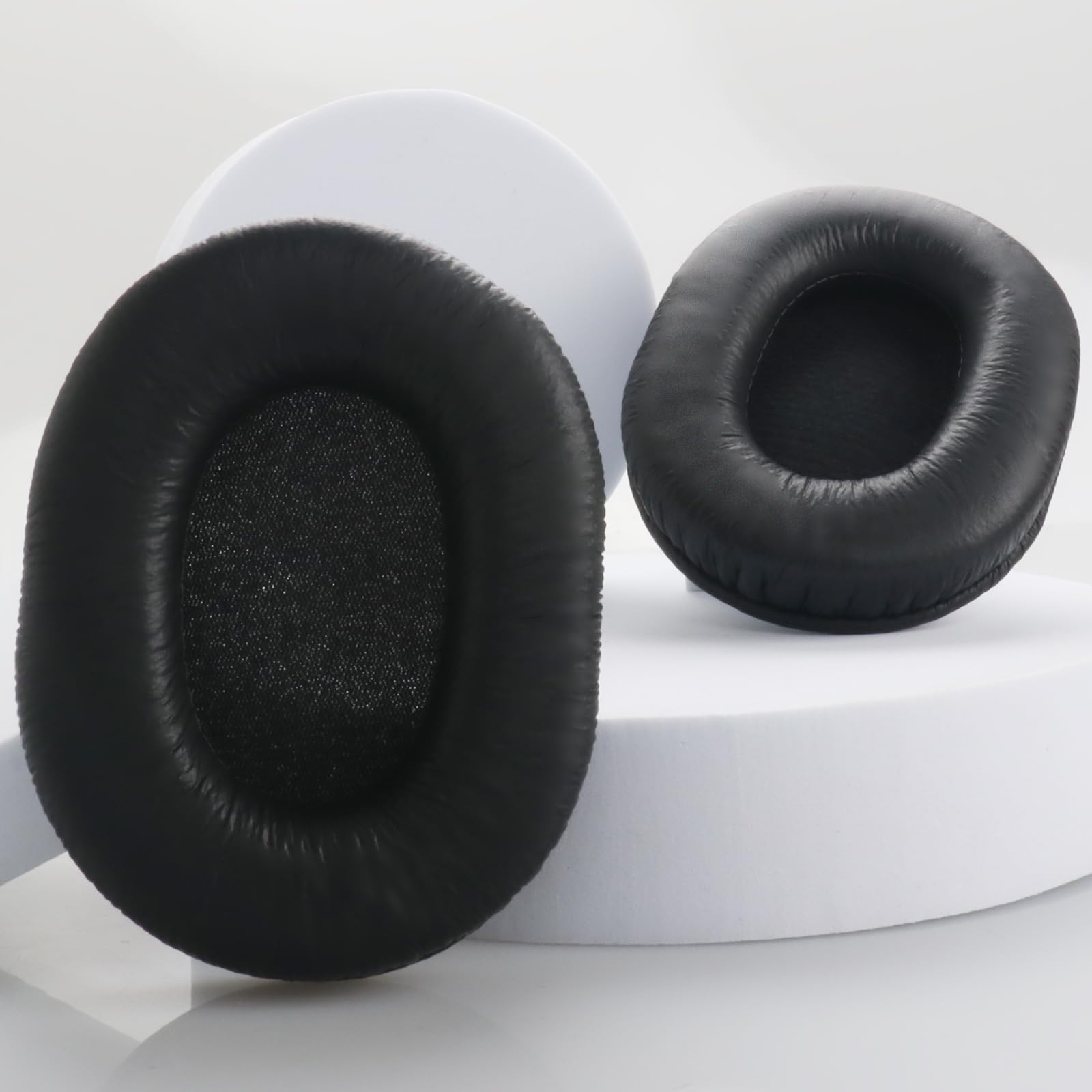 Cuscinetti Auricolari Per Sony MDR-7506, MDR-V6, MDR-V7, MDR-CD900ST - In Pelle Proteica E Memory Foam, Nero - Foto 6