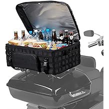 Motorcycle Luggage Rack Cooler Bag 53L Travel Luggage Bag Compatible with Touring Road King Street Glide Road Glide Trike Motorcycles Tear-Resistant Camping Picnic Travel