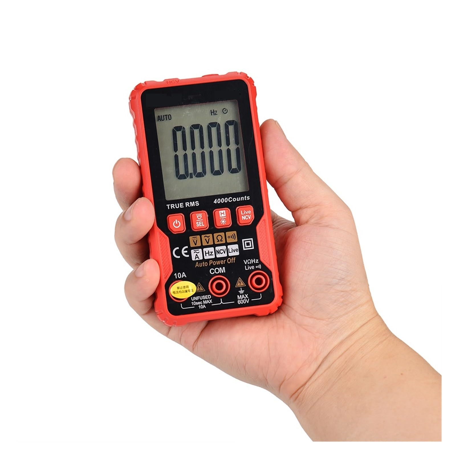 Cyfrowy Multimetr 4000 Zlicza Ture AC DC NCV Inteligentny Tester Ohm Pojemność Miernik Napięcia Szybko Dokładnie Łatwy Odczyt