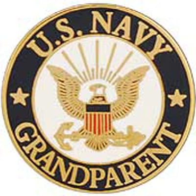 PINS- USN Navy LOGO, GRANDPARENT (15/16