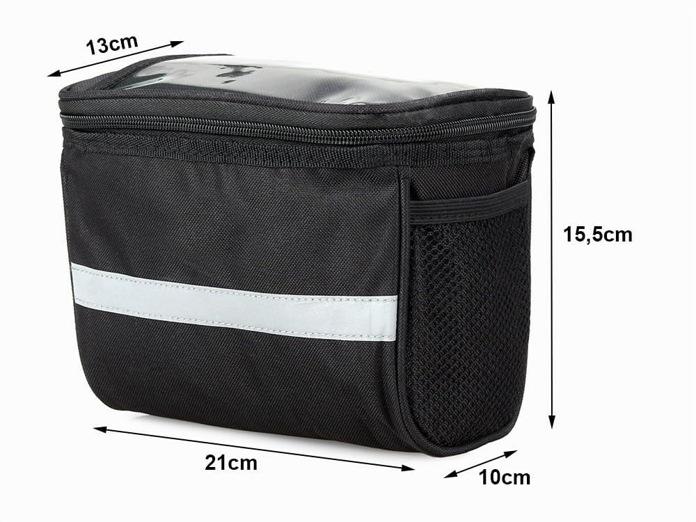 Borsa Da Bicicletta Per E-Bike E Bicicletta | Porta Cellulare | Accessori Per Bici - Borsa Da Manubrio Trasparente
