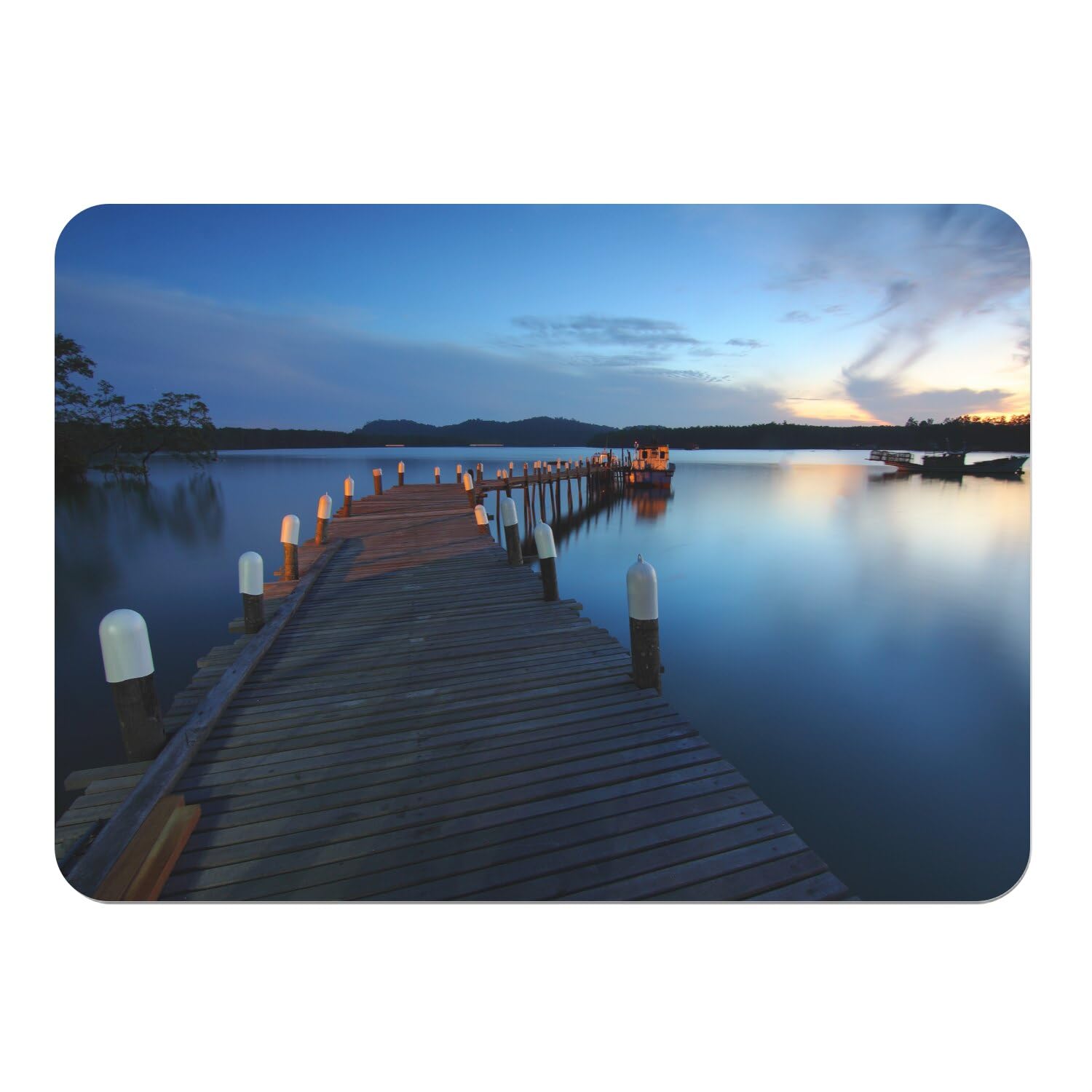 Sets de table en liège napperons lac grand format 4 pièces
