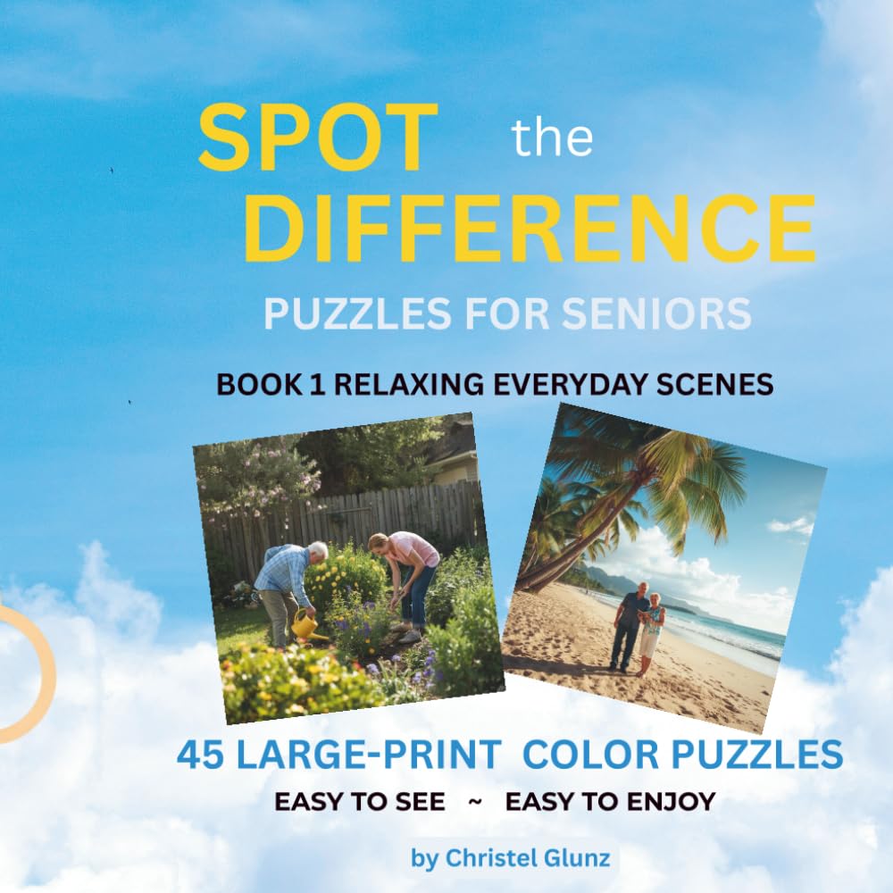 Spot The Difference: puzzles for Seniors - Book1