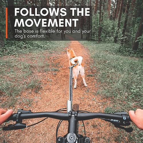 Non-stop dogwear Bike Antenna Dog Bike Attachment, Hands Free Bicycle Dog Exerciser for Safety, Bikejoring Equipment.