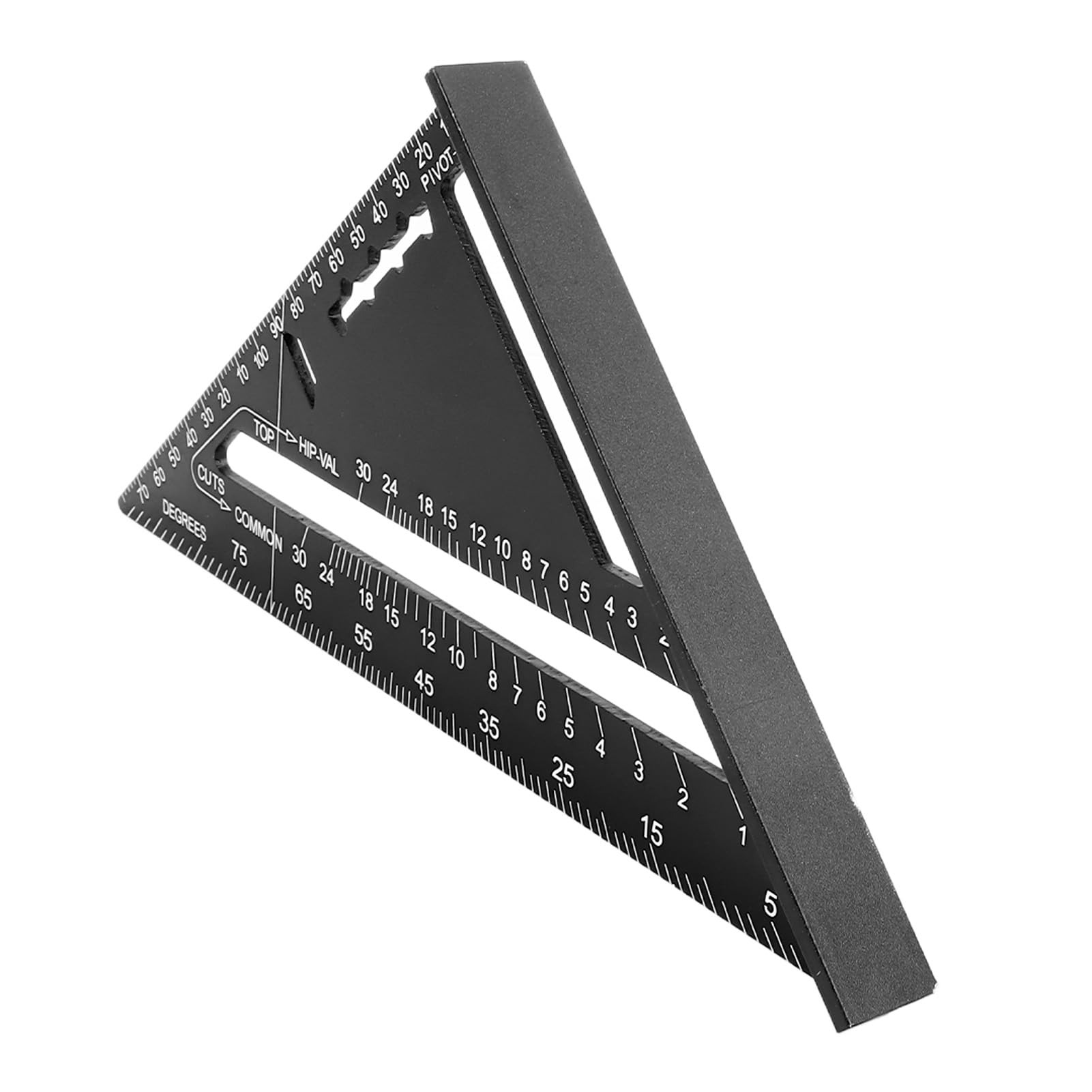 Regla Triangular Profesional de aleación de Aluminio de 7 Pulgadas, escuadra de Carpintero, Herramienta de medición de precisión