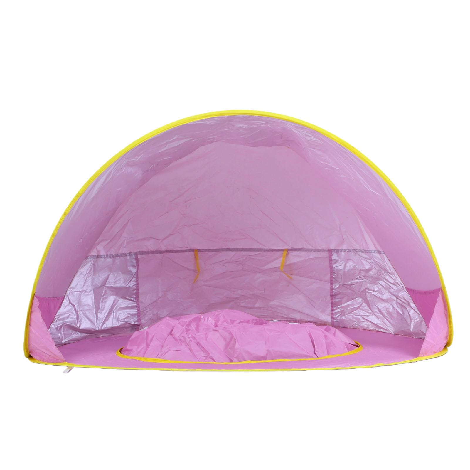 PUSOKEI Tenda da Spiaggia Pop-up con Parasole per Bambini con Piscina, Tenda da Gioco Portatile Leggera per Picnic da Campeggio All'aperto, Rosato