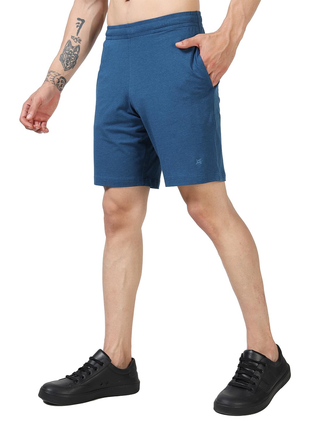 Men's Shorts Athleisure Sports with Pockets, Bamboo Cotton Anti Microbial 4-Way Stretchable, Designed for Training & Movement, Elastic Waistband Quick Dry Lightweight Activewear-image-23