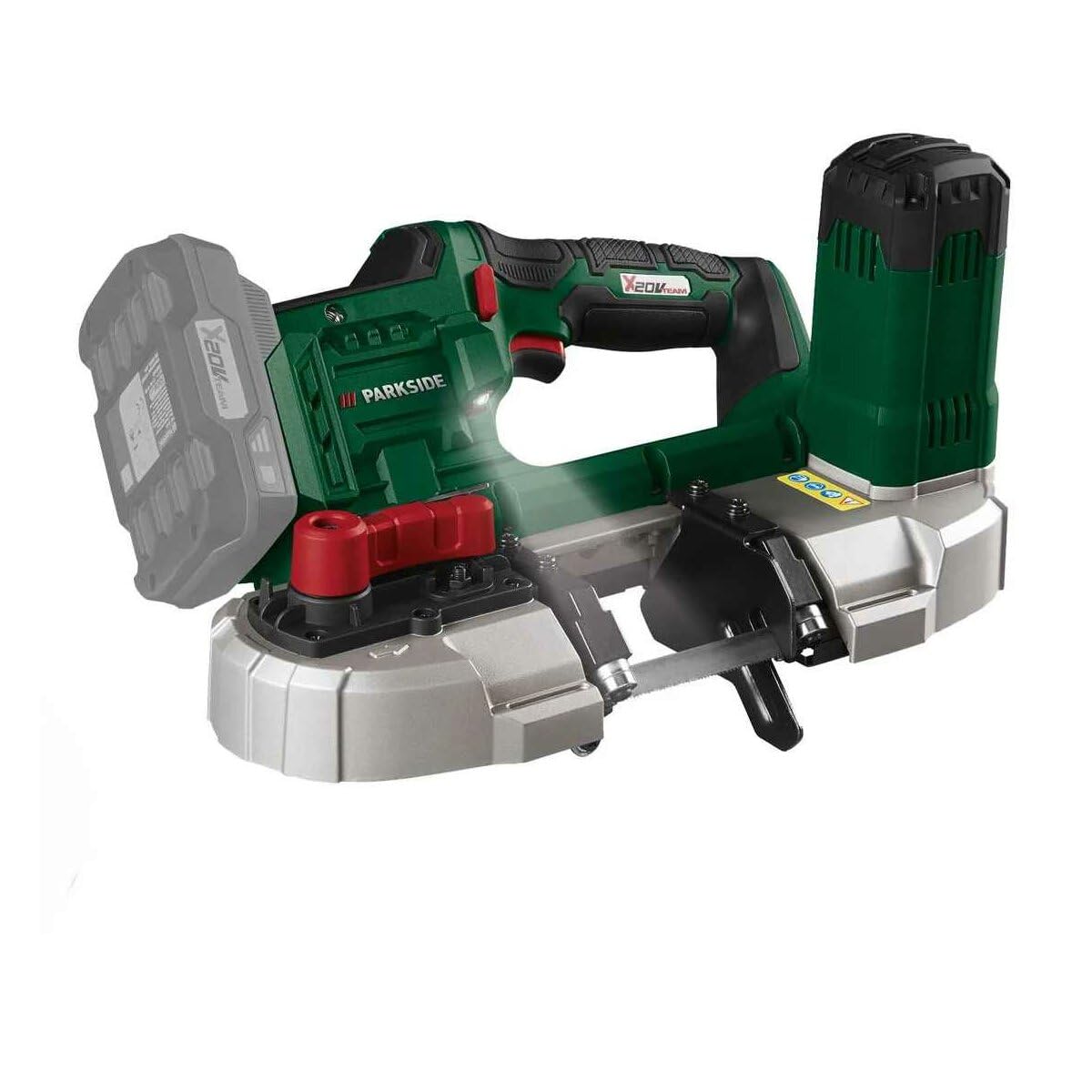Parkside® 20V Sega a nastro a batteria PMBA20-Li A1, senza batteria e caricatore, sega a nastro mobile
