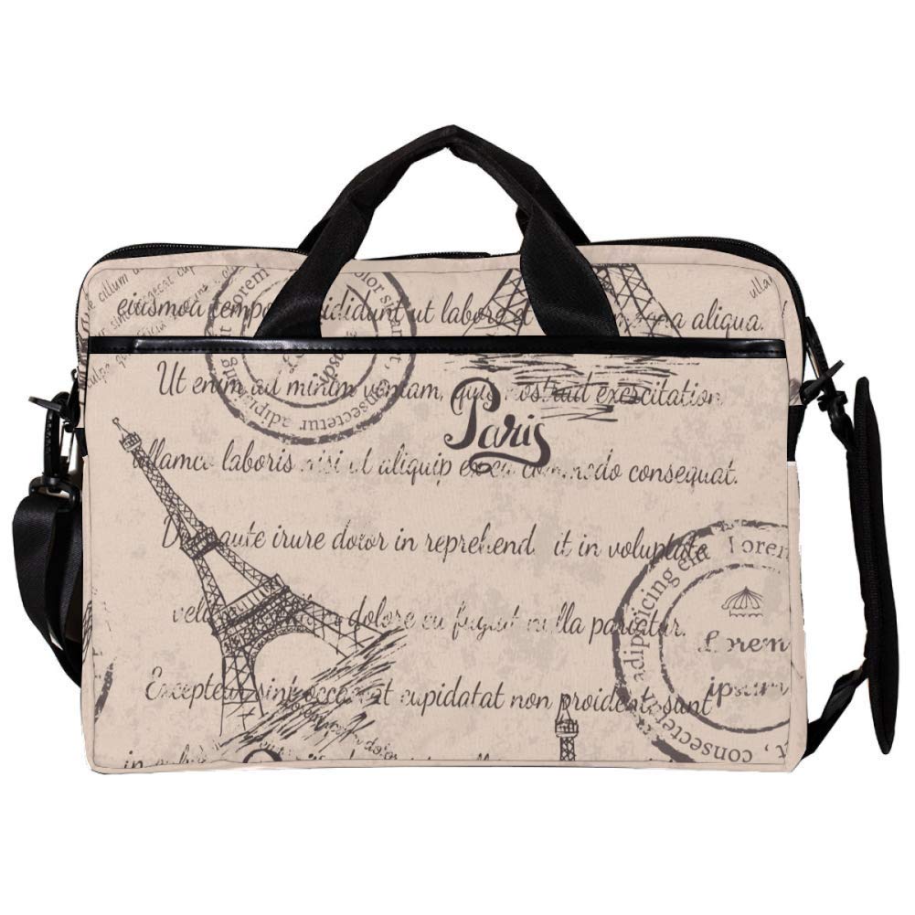 Maletín bandolera para laptop que evita rayones con estilo portátil de 11x15in 6