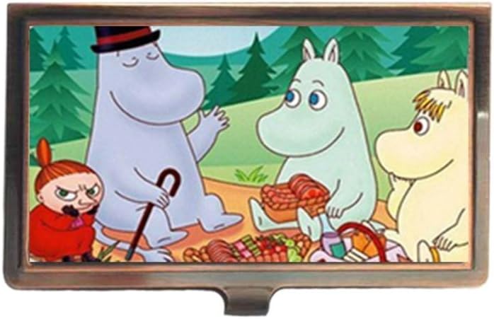 Moomin Valley Kind Hearted Custom Unique Stainless Steel Bronze Business Name Card Case Wallet