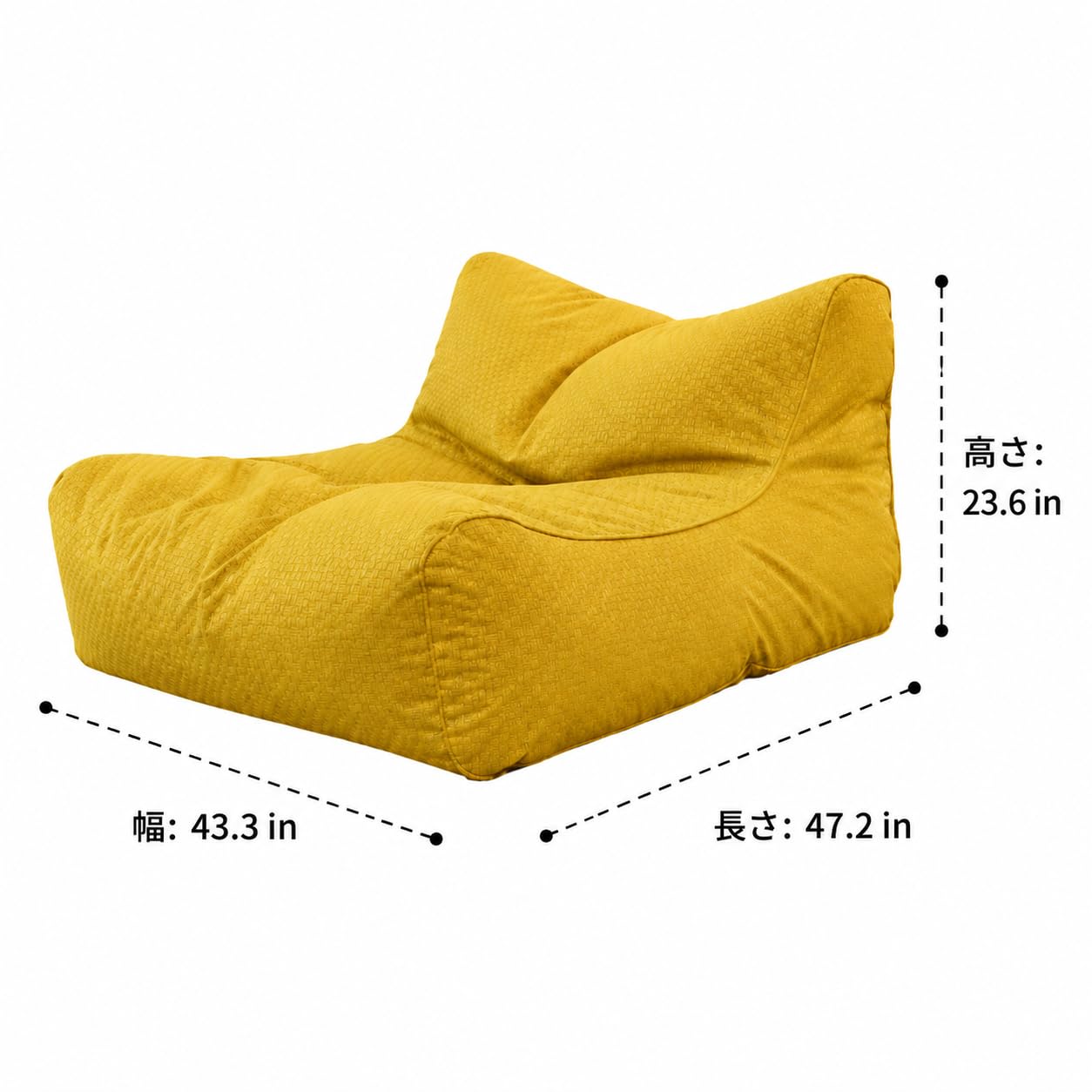 Amazon｜Qialexicon ビーズクッション 特大 120cm ダブル フロアソファ